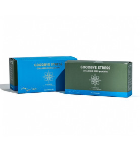 4 Lemons Goodbye Stress Collagen 3300 Peptides / Питьевой коллаген Goodbye Stress, рекомендованный курс 3 упаковки по 28 бутылочек