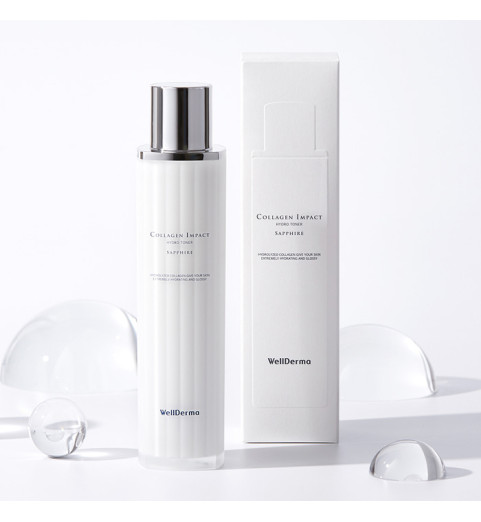 WellDerma Sapphire Collagen Impact Hydro Emulsion / Увлажняющая и омолаживающая эмульсия с коллагеном, 100 мл WellDerma Sapphire Collagen Impact Hydro Emulsion / Увлажняющая и омолаживающая эмульсия с коллагеном, 100 мл